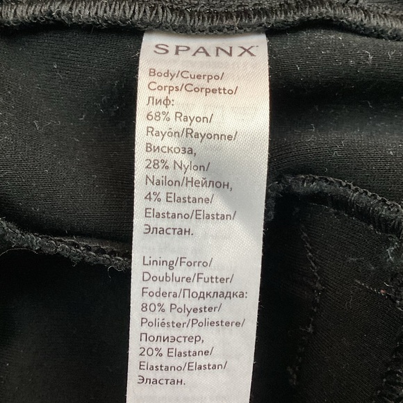 SPANX Ponte Ankle Leggings Black 1X - Picture 14 of 15